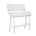 Asiento universal en color blanco con tejido blanco, modelo AS100WW de PoweryMax.