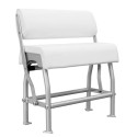Asiento Doble universal en color plata con tejido blanco, modelo AS200SW de PoweryMax.