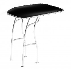 T-Top universal para barcos y semirrígidas, color blanco con tela negra, serie 600 de PoweryMax.